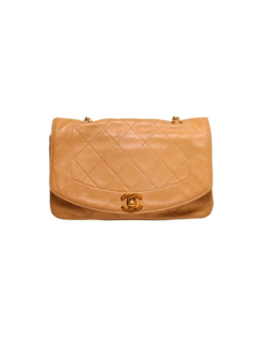 Chanel Diana Lambskin Chain Shoulder Bag